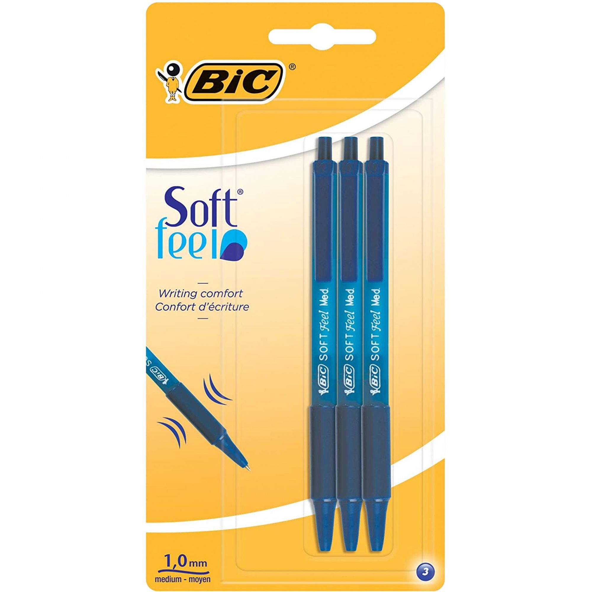 BIC Silver Set - 1 Carnet de Notes/3 Stylos-Bille/1 Stylo Gel/1 Crayon  Graphite HB/1 Feutre/1 Porte-Mines BIC